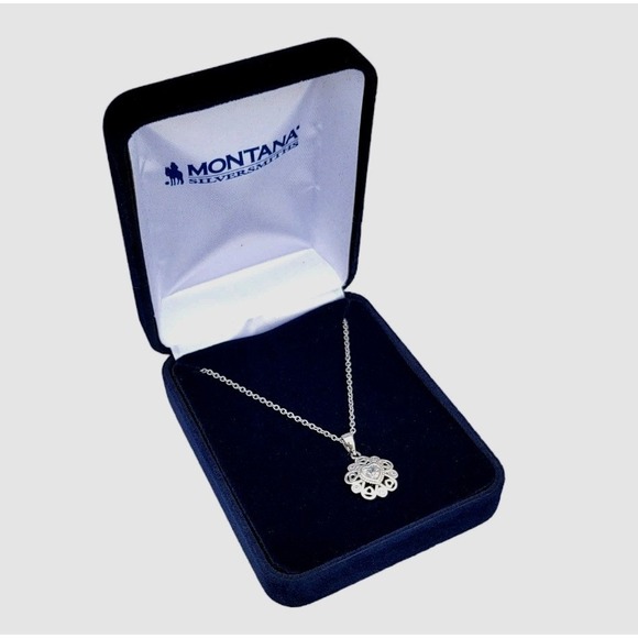 Montana Silversmiths Hidden Hearts CZ Crystal‎ Necklace - Retail $55 - NEW! - Picture 3 of 5